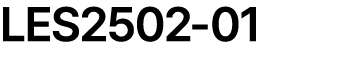 LES2502 01