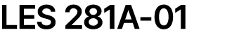 LES 281A 01
