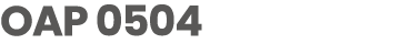 OAP 0504