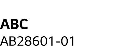 ABC AB28601-01