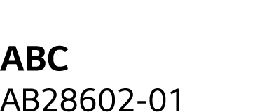 ABC AB28602-01