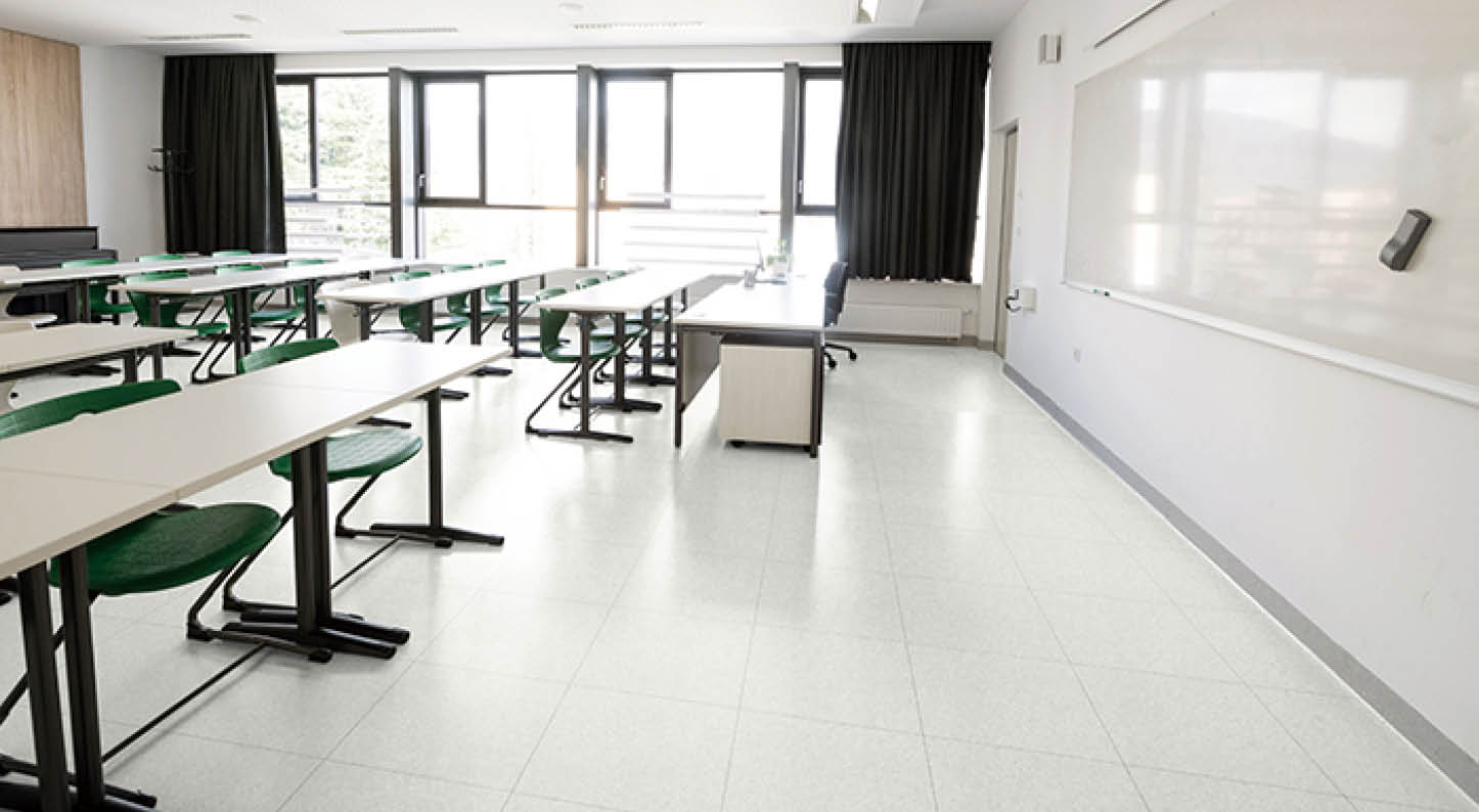 Contemporary empty music classroom in Primorska region in Slovenia, Europe  Nikon D850 