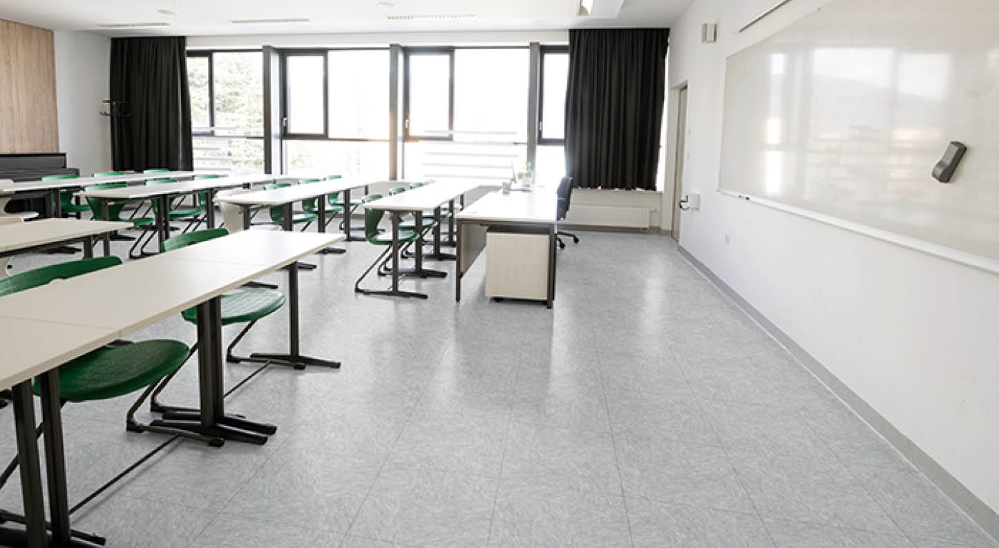 Contemporary empty music classroom in Primorska region in Slovenia, Europe  Nikon D850 