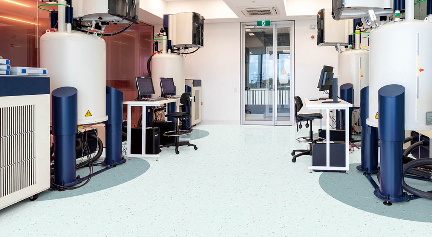 Medical Scientific Laboratory  There is a lot of large breaking ground equipment  A Nuclear Magnetic Resonance (NMR) spectroscopy, this analyses mixture containing known compounds for diseases such as Alzheimer's, diabetes and heart disease