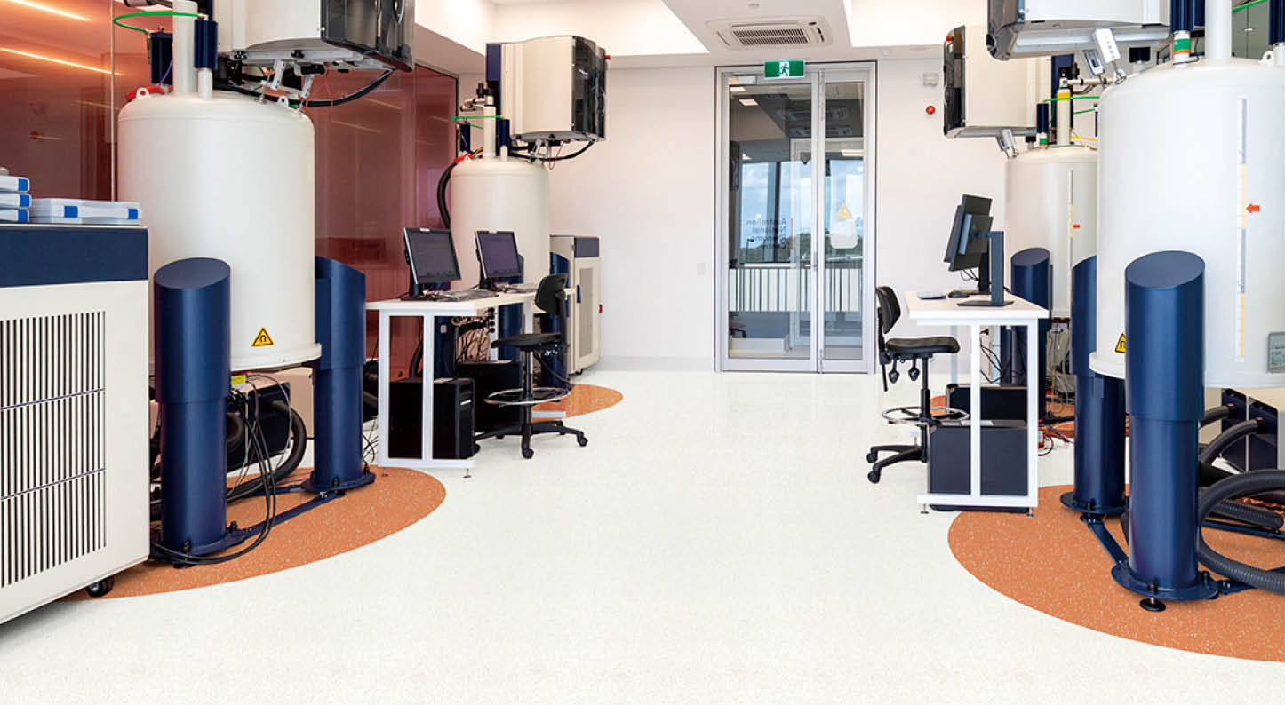 Medical Scientific Laboratory  There is a lot of large breaking ground equipment  A Nuclear Magnetic Resonance (NMR) spectroscopy, this analyses mixture containing known compounds for diseases such as Alzheimer's, diabetes and heart disease